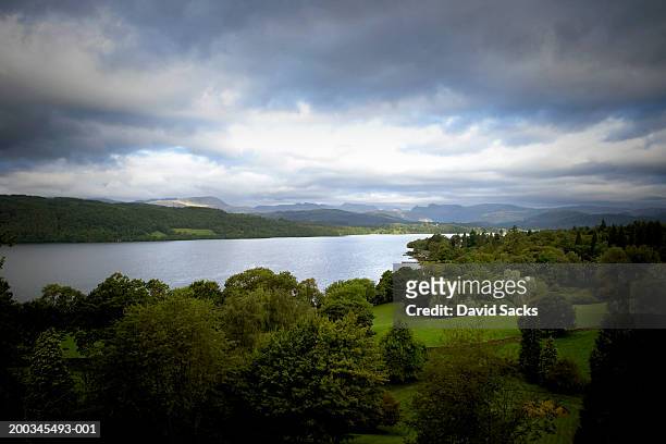 england, cumbria, lake windermere, summer - windermere stock pictures, royalty-free photos & images