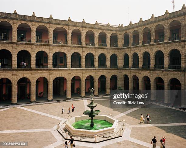 mexico, mexico city, national palace, courtyard - national palace mexico city bildbanksfoton och bilder