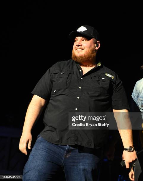 Luke Combs performs during the BetMGM Big Game Bash at The Chelsea at The Cosmopolitan of Las Vegas on February 10, 2024 in Las Vegas, Nevada.