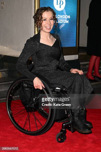 Amy Trigg attends the WhatsOnStage Awards 2024 at the London Palladium on February 11, 2024 in London, England.