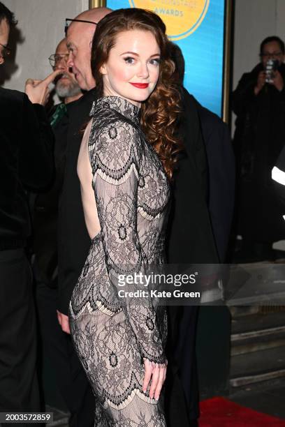 Lucie-Mae Sumner attends the WhatsOnStage Awards 2024 at the London Palladium on February 11, 2024 in London, England.