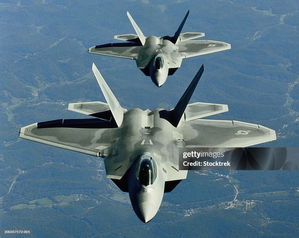 Two F-15's in flight