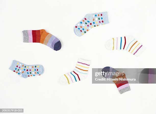 colourful socks - socks fotografías e imágenes de stock