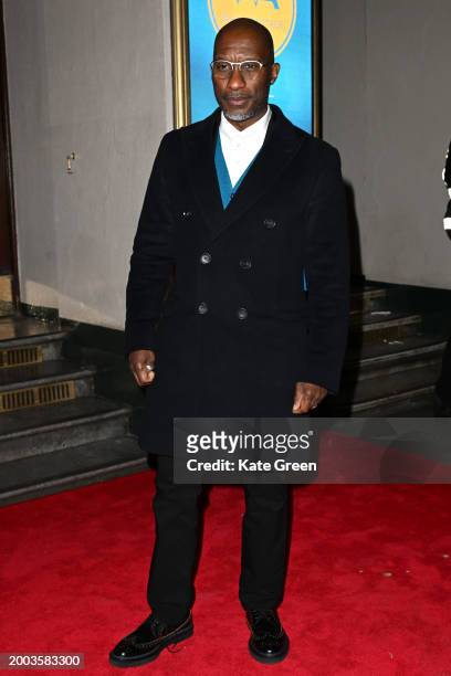 Clint Dyer attends the WhatsOnStage Awards 2024 at the London Palladium on February 11, 2024 in London, England.
