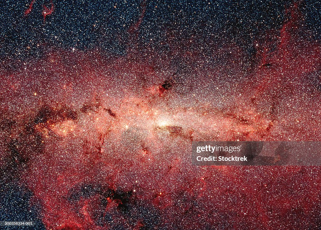 Center of Milky Way Galaxy, satellite view