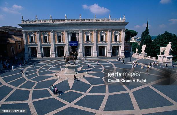italy, rome, capitoline museum, elevated view - capitoline museums stock pictures, royalty-free photos & images