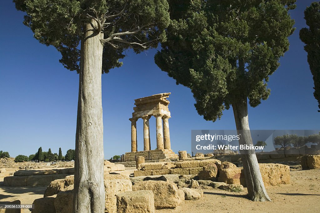 Italy, Sicily, Agrigento, Temple of Castor and Pollux