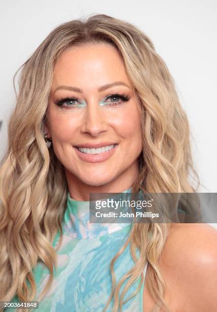 Faye Tozer seen during the WhatsOnStage Awards Awards 2024 Winners Room at the London Palladium on February 11, 2024 in London, England.