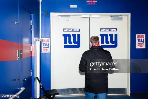 New Jersey Devils Executive Vice President of Hockey Operations & Hockey Hall of Famer, Martin Brodeur, walks to the field to see the rink as the...