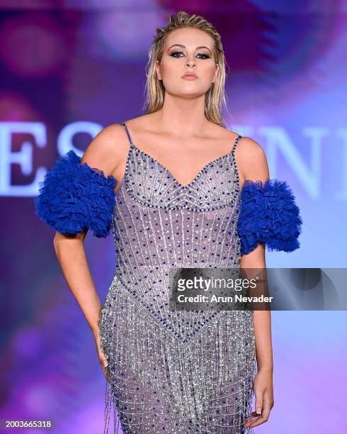Anna Kate Richardson walks during the Alycesaundral fashion show at New York Fashion Week Fall 2024 powered by Art Hearts Fashion at The Angel...