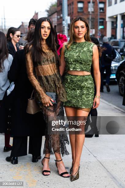 Sistine Stallone and Sophia Rose Stallone attend the Jason Wu fashion show during New York Fashion Week: The Shows at Cine Magic Studios in Brooklyn...