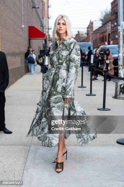 Devon Windsor attends the Jason Wu fashion show during New York Fashion Week: The Shows at Cine Magic Studios in Brooklyn on February 11, 2024 in New...