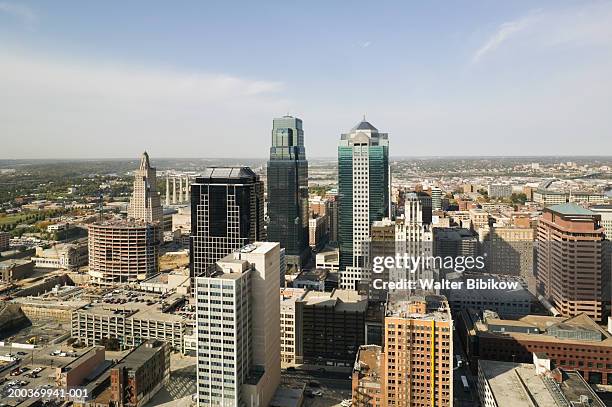 usa, missouri, kansas city, skyline - 2005 fotografías e imágenes de stock