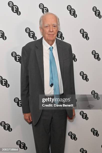 Sir Tim Rice attends the BFI Chairman's dinner where Christopher Nolan was awarded a BFI Fellowship at The Rosewood Hotel on February 14, 2024 in...