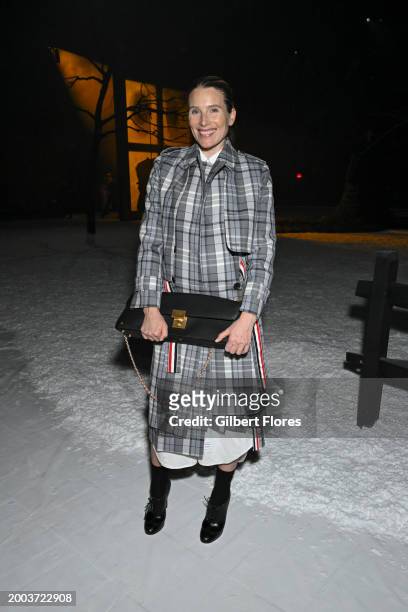 Dree Hemingway at Thom Browne RTW Fall 2024 as part of New York Ready to Wear Fashion Week held at The Shed on February 14, 2024 in New York, New...