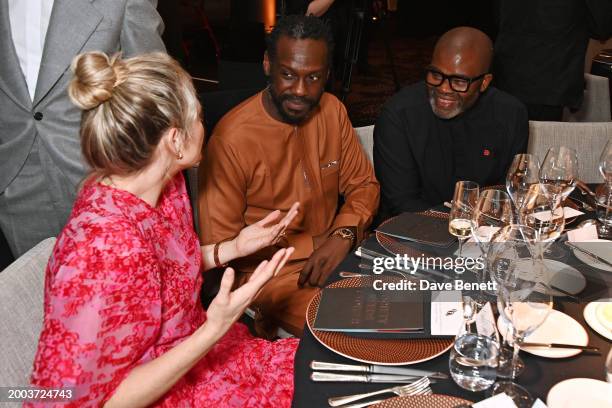 Tamsin Egerton, Sule Rimi and Misan Harriman attend the BFI Chairman's dinner where Christopher Nolan was awarded a BFI Fellowship at The Rosewood...