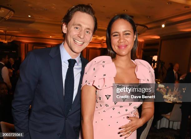 Tom Hiddleston and Actress Zawe Ashton attend the BFI Chairman's dinner where Christopher Nolan was awarded a BFI Fellowship at The Rosewood Hotel on...