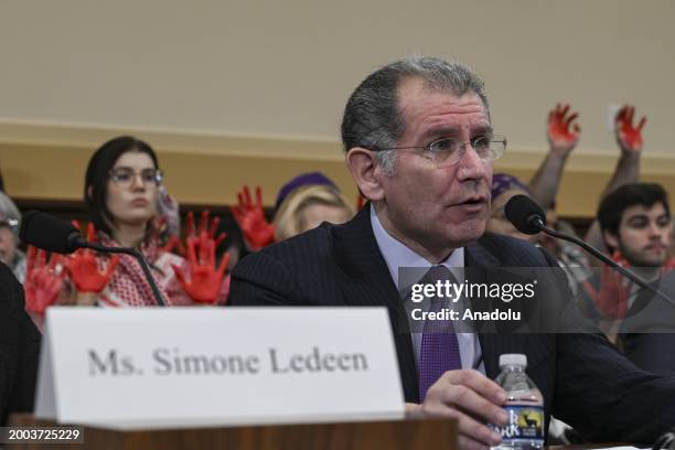 American former CIA intelligence analyst and expert on Middle East politics and military affairs, Kenneth Michael Pollack speaks during House hearing...