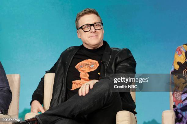 NBCUniversal Winter Press Tour Syfy's "Resident Alien" Panel" -- Pictured: Alan Tudyk in Pasadena, Calif. On February 14, 2024 --