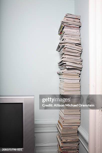 Interview Magazine Stack Tall Stack Of Magazines