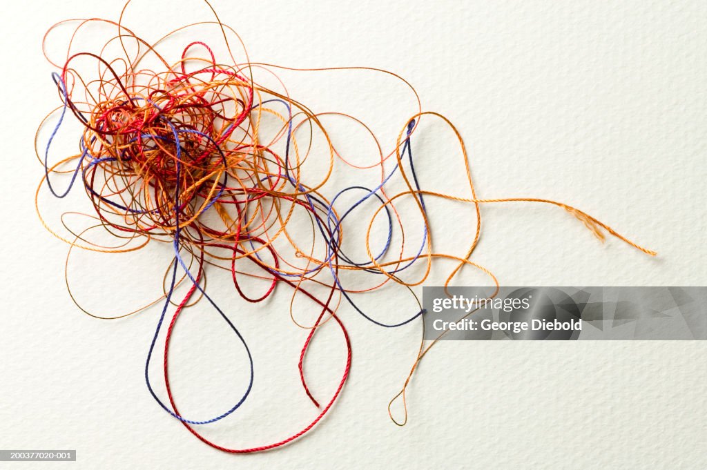 Various Colored Threads Ensnarled High-Res Stock Photo - Getty Images