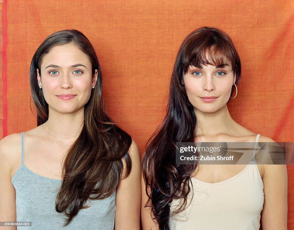 Two young women, portrait