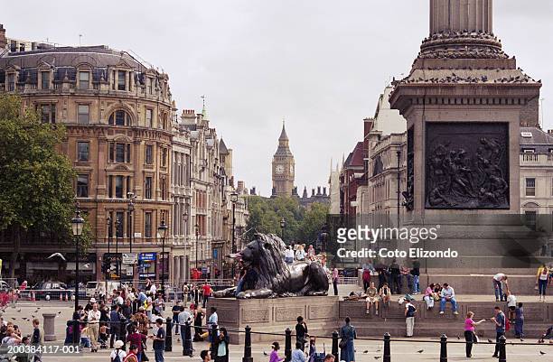 england, london, trafalgar square - trafalgar square fotografías e imágenes de stock