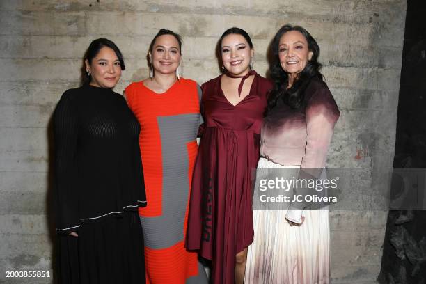 Jillian Dion, Lily Gladstone, JaNae Collins and Tantoo Cardinal attend Variety Artisans Screening Series presentation of "Killers Of The Flower Moon"...