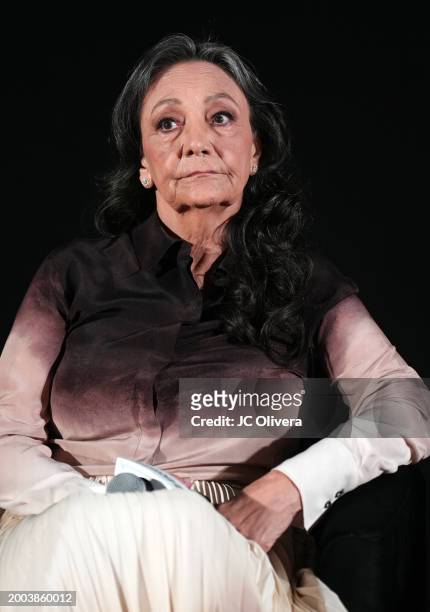 Tantoo Cardinal seen onstage during Variety Artisans Screening Series presentation of "Killers Of The Flower Moon" at TCL Chinese Theatre on February...