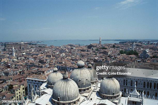 italy, venice, domes and city - 1996 stock pictures, royalty-free photos & images