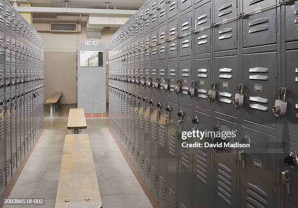 empty locker room - inside locker stock pictures, royalty-free photos & images