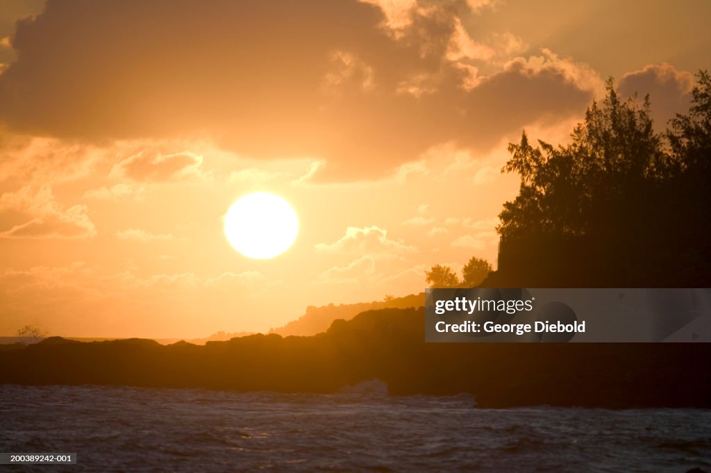 USA, Hawaii, Kauai, sunset