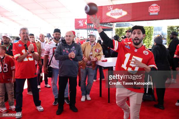 Guests attend The Players Tailgate hosted by Bobby Flay presented by Bullseye Event Group for Super 58 on February 11, 2024 in Las Vegas, Nevada.