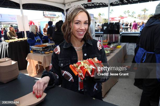 Kelsey Murphy attends The Players Tailgate hosted by Bobby Flay presented by Bullseye Event Group for Super 58 on February 11, 2024 in Las Vegas,...