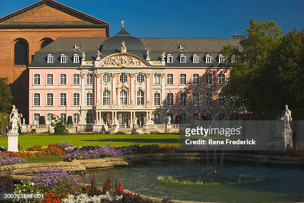 palace in kurfurstliches palais, western germany - palast stock-fotos und bilder
