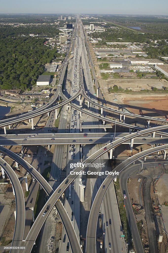 Houston Loop Usa Texas Houston Highway 610 Interchange Aerial View Stock-Foto ...