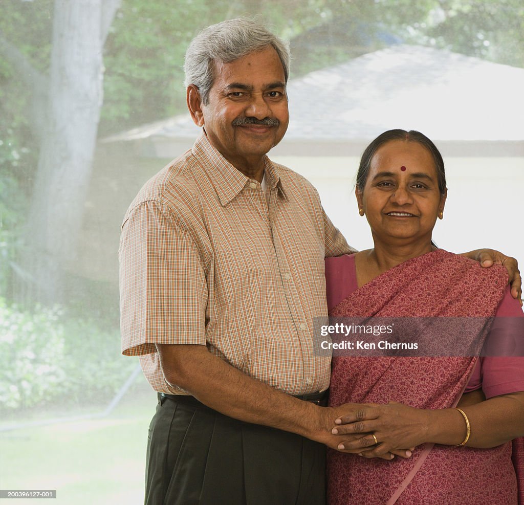 Senior couple in home, portrait
