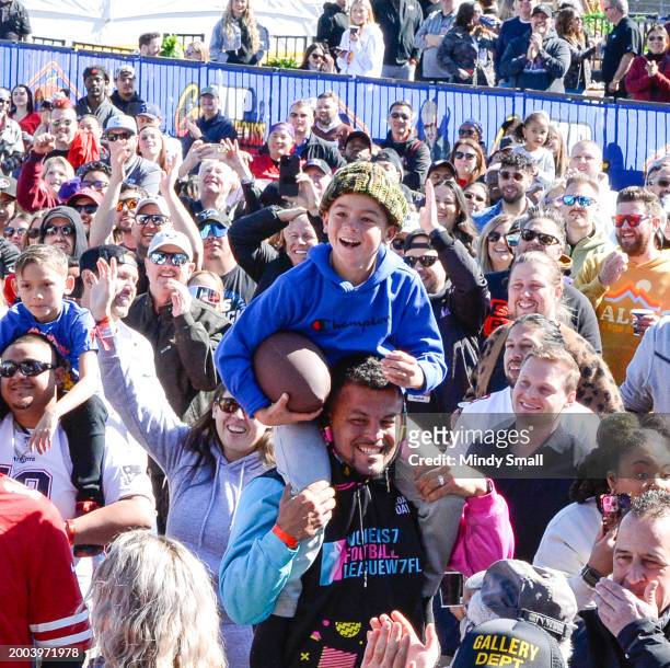 General atmosphere at Guy Fieri's Flavortown Tailgate on February 11, 2024 in Las Vegas, Nevada.