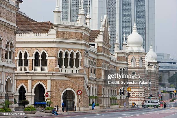 malaysia, kuala lumpur, merdeka square, sultan abdul samad building - malaysia kuala lumpur merdeka square stock pictures, royalty-free photos & images