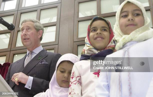 Britain's heir to the throne, Prince Charles, The Prince of Wales, makes a speech at the Al-Manaar Muslim Cultural Heritage Centre, in North West...