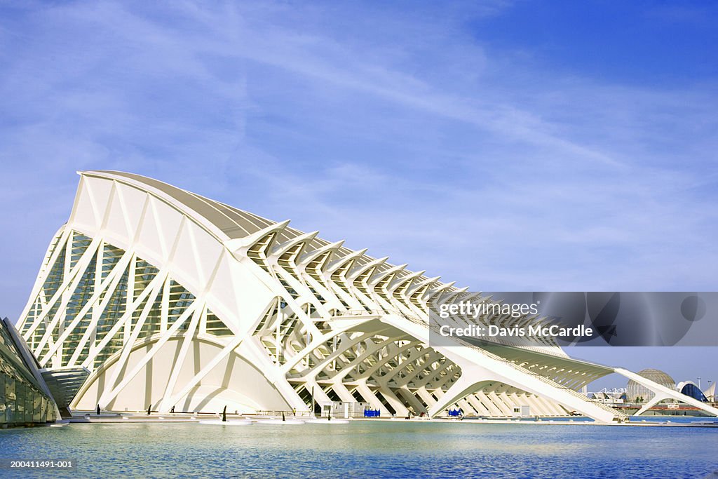 Spain, Valencia, The City of Arts and Sciences, designed by Santiago Calatrava and Felix Candela,