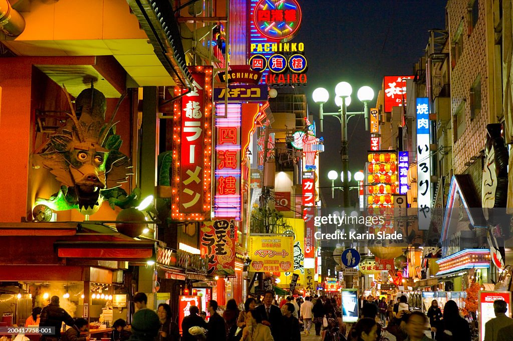 Japan, Osaka, Namba station, Dotombori area