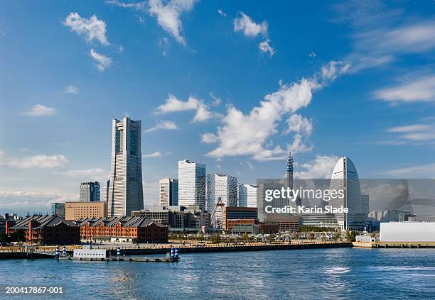 japan, yokohama, minato mirai harbor - yokohama bildbanksfoton och bilder