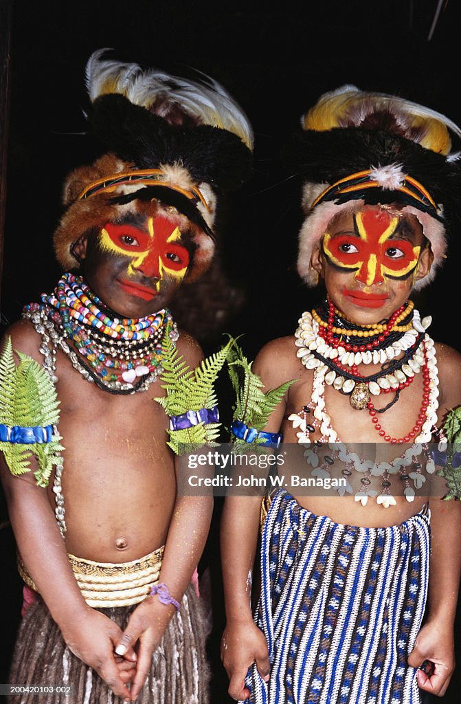 Enga History Papua New Guinea Enga Wabag Children At Enga Cultural Show High-Res ...
