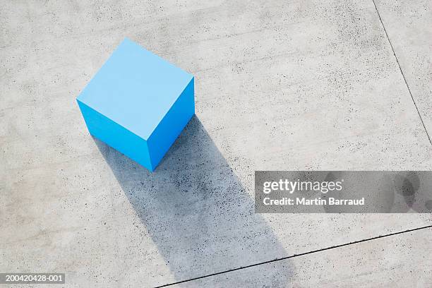 large blue block, elevated view - block bildbanksfoton och bilder