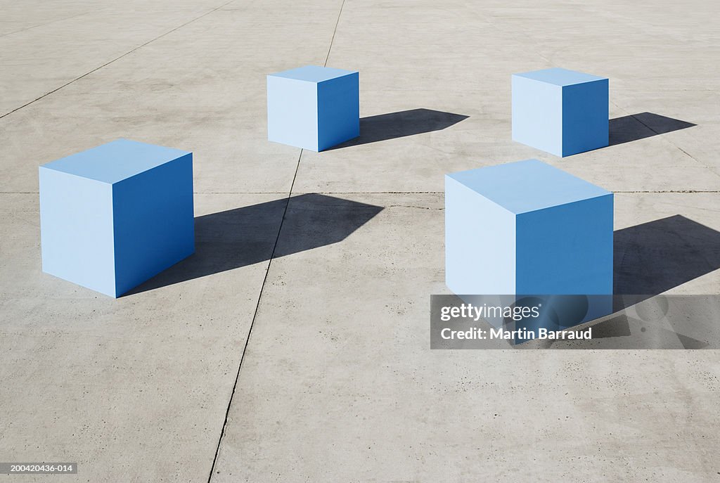 Blue Small Blocks Large Blue Blocks High-Res Stock Photo - Getty Images