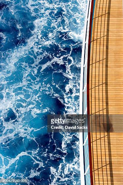 cruise ship and ocean - railings stock pictures, royalty-free photos & images