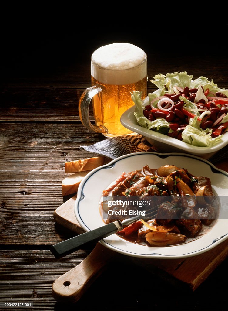 Texas Red Chili on a Plate