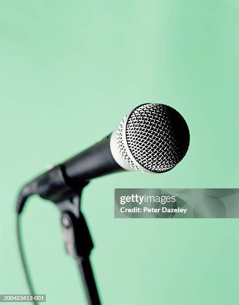 microphone, close up - microphone stock pictures, royalty-free photos & images