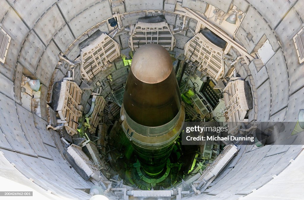 USA, Arizona, Titan nuclear intercontinental ballistic missile in silo